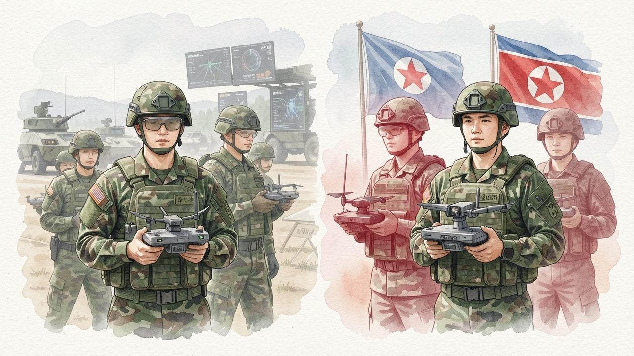 북한 러시아산 드론 기술 획득에 남한 "전군 드론 훈련" 대응